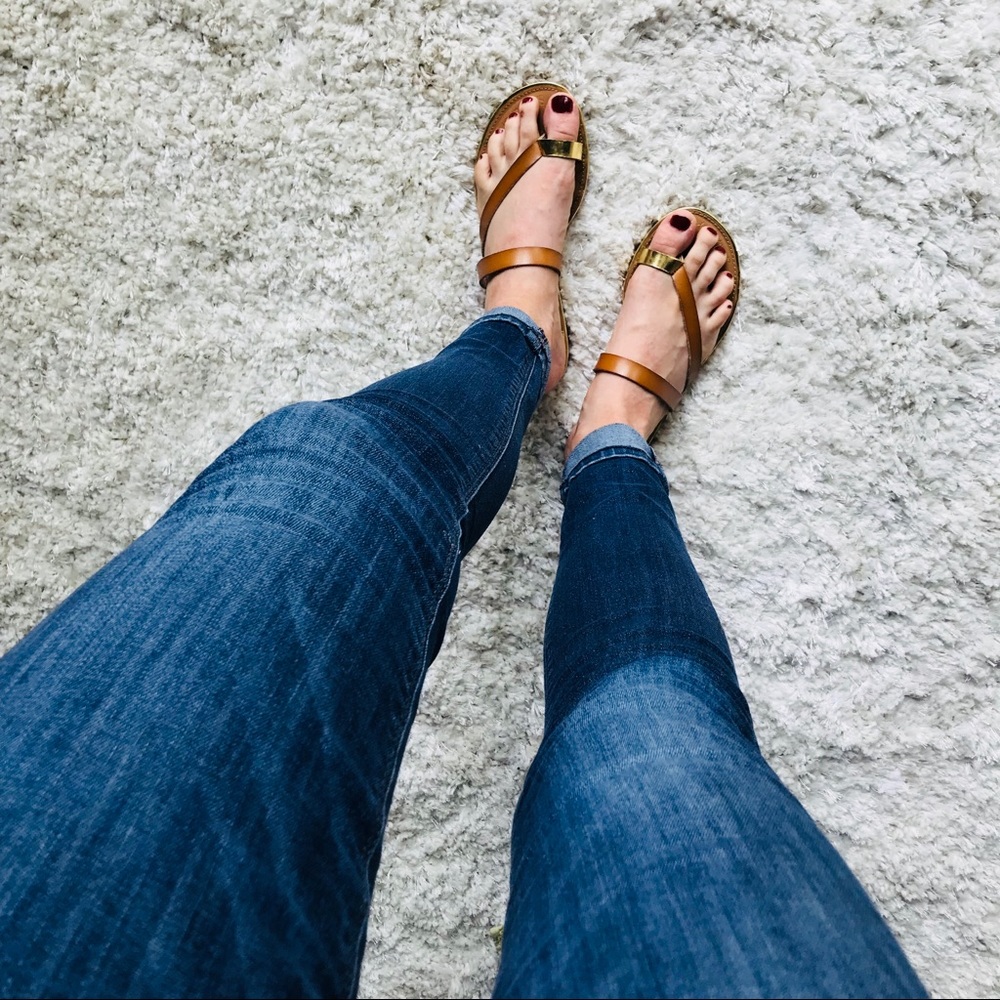 Tan Sandals | Gold Sandals
